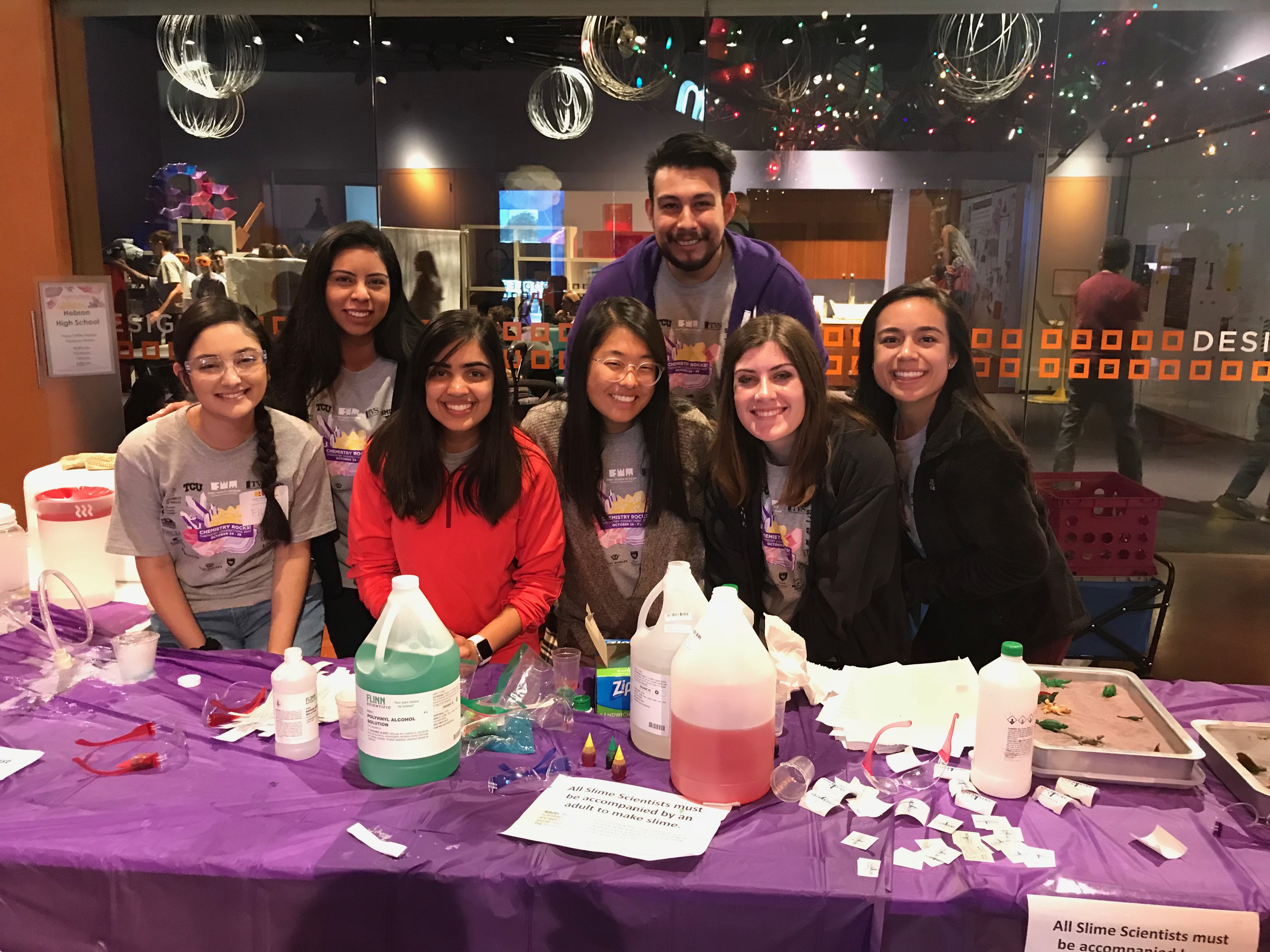Chemistry Club is very active on the TCU campus providing activities for TCU students, families, and fans throughout the year.
                    